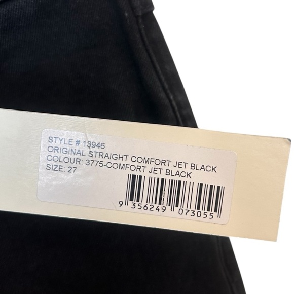 ROLLAS Original Straight Comfort Jet Black Jeans- Size 27 - Picture 8 of 11